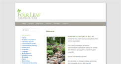 Desktop Screenshot of fourleafpr.com